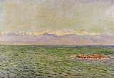 Claude Monet The Sea and the Alps painting